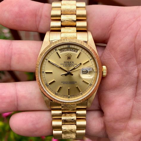 day-date presidential 18k yellow gold 36mm rolex 18038|Rolex 18kt gold dial.